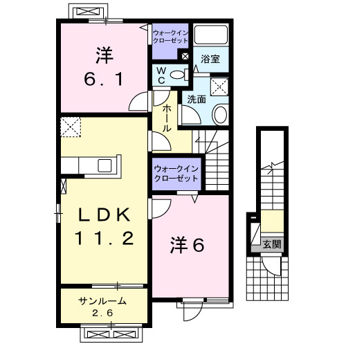 グッド・ラックＢの間取り