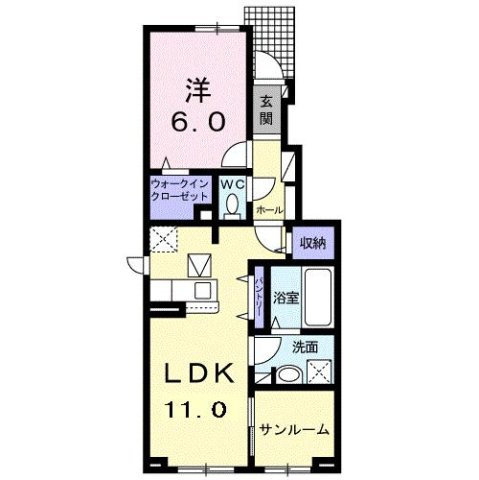 グランリーオ・Ｒ　Ⅵの間取り