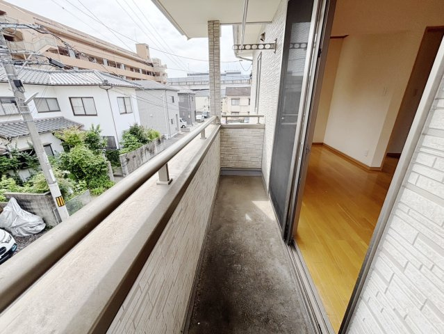 梶山貸家のバルコニー