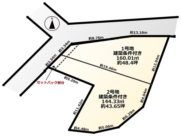 COLORSグリーンヒル栗東市綣7丁目　2区画の土地図