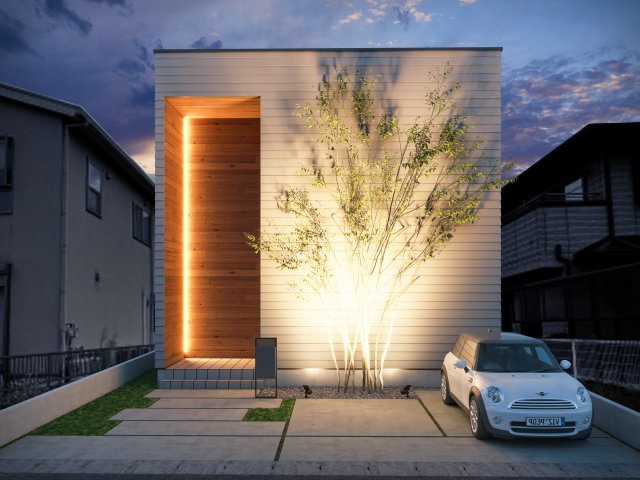COLORSグリーンヒル栗東市綣7丁目　2区画の外観パース|～施工事例～