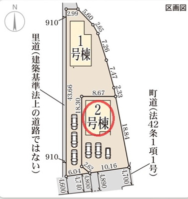 【区画図】 | リーブルガーデン上牧町上牧 | 区画図