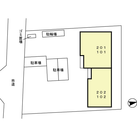グリーンライフの区画図