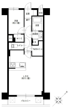 【間取り】 | チュリス武蔵小山