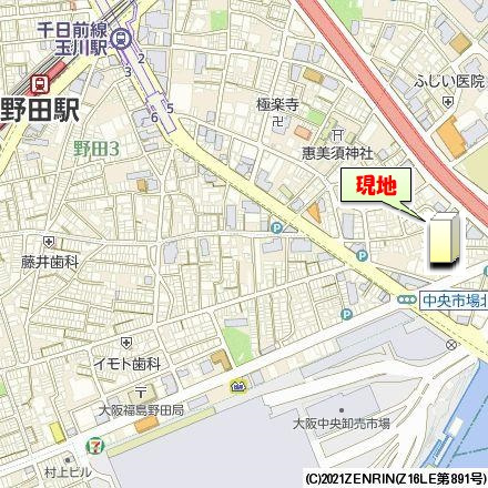 クリーデンス福島の地図