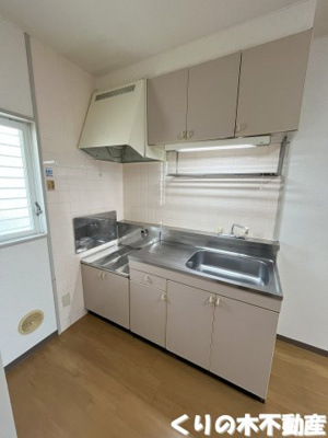【キッチン】 | 朝日ハイツＢ | きれいなキッチンです