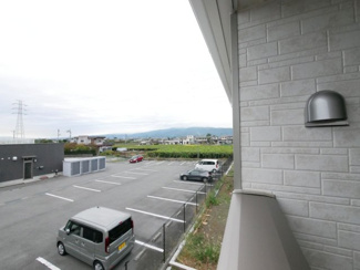 【展望】 | 甲府市上曽根町 新築全2棟 2号棟 敷地70坪 中道北小学区 | バルコニーからの眺望