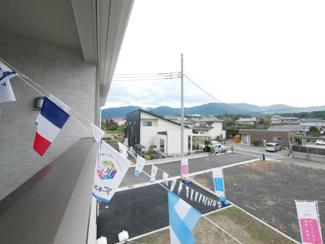 【展望】 | 甲府市上曽根町 新築全2棟 2号棟 敷地70坪 中道北小学区 | バルコニーからの眺望