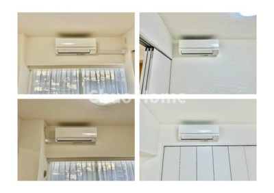 【冷暖房・空調設備】 | 東陽町ガーデニアA棟 | リビングを含め、各室にエアコンを新規新設