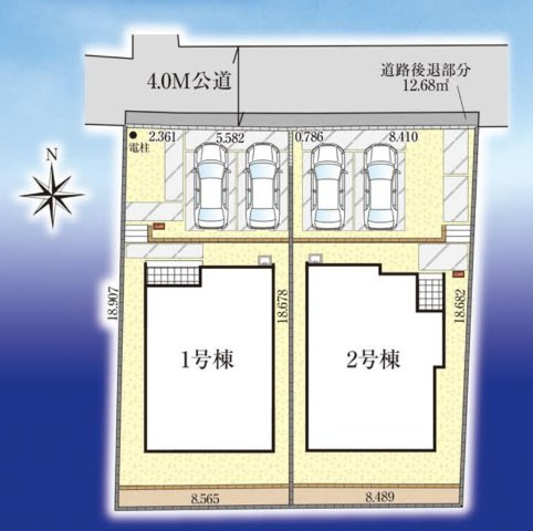 前橋市元総社の区画図