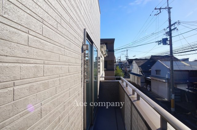 【バルコニー】 | 東大阪市永和3丁目　【1号棟/全2棟】 | バルコニーは3ヶ所にあります☆こちらはリビングに面した2階の西向きバルコニーです☆