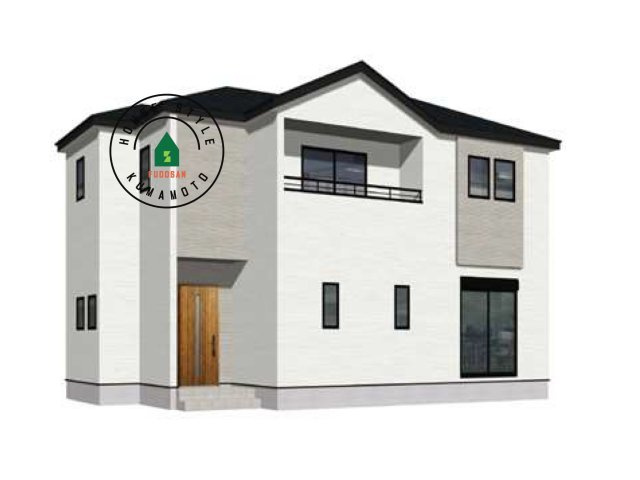 熊本市東区花立6丁目第3-1棟(1号棟)の外観パース|外観も気になるポイント