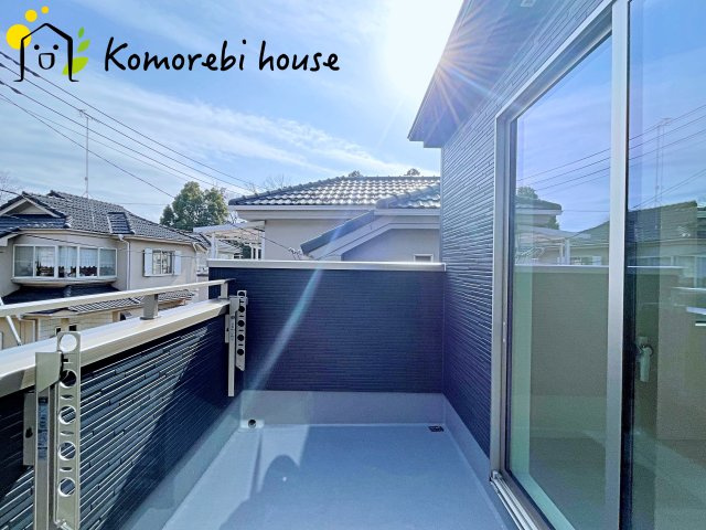 上尾市小泉　13期　新築一戸建て　グラファーレ　01のバルコニー|26.1.19　撮影済み