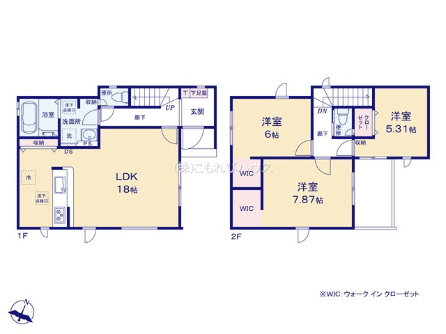 上尾市小泉　13期　新築一戸建て　グラファーレ　01の間取り|上尾市小泉　13期　新築一戸建て　グラファーレ　01、3LDK、土地面積99.74m2、建物面積91.60m2