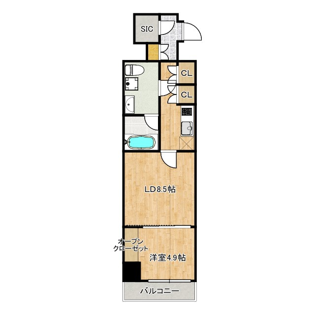 ベルシード板橋本町プレミアⅡの間取り|間取り図です