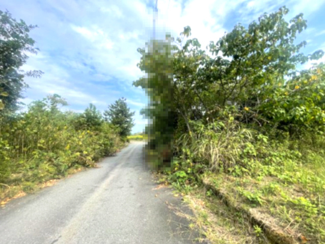 高島市今津町北仰66坪売地の前面道路含む現地写真