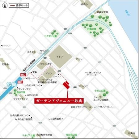 ガーデンアヴェニュー妙典の地図