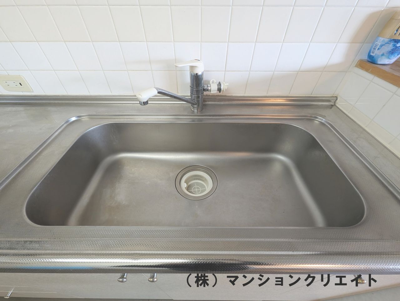 アパガーデンコート長本町のキッチン|大きなシンク