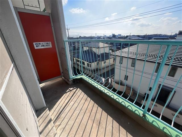 小山サンハイツのバルコニー