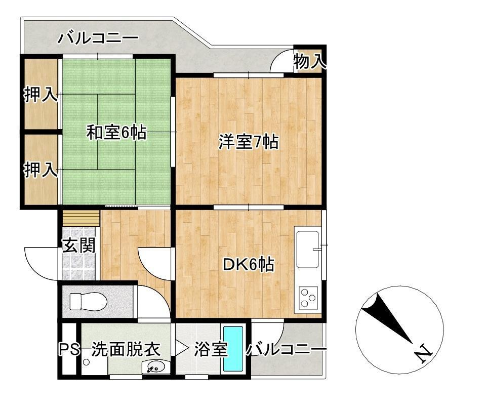 小山サンハイツの間取り
