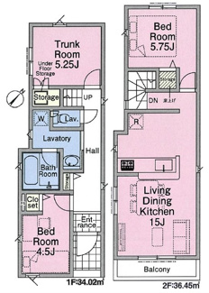 【間取り】 | 清瀬市松山第1　全1棟　1号棟 | 清瀬市松山1丁目　全1棟　1号棟