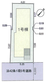 【区画図】 | 清瀬市松山第1　全1棟　1号棟 | 清瀬市松山1丁目　全1棟　1号棟