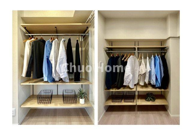 コートシティ木場の収納|居室にはクローゼットを完備し、自由度の高い家具の配置が叶うシンプルな空間です。お子様の成長と必要になる子供部屋を与えるにはぴったりの間取りですね。