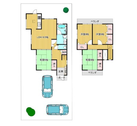 牧野本町2丁目　中古一戸建ての間取り|間取り図はいかがですか？ご希望を叶える間取りですか？リビングの広さは？水回りの位置は？カウンターキッチン？など色々な情報が集約されています。弊社ではリフォームなどのご相談も承っております。