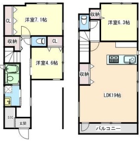 神戸市垂水区舞子坂　新築一戸建ての間取り