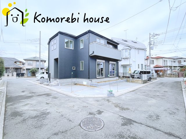 上尾市小泉　14期　新築一戸建て　グラファーレ　01の前面道路含む現地写真|前面道路含む現地写真です