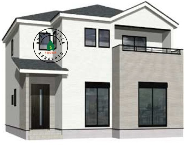 熊本市北区植木町岩野第4-2棟(1号棟)の外観パース|外観も気になるポイント