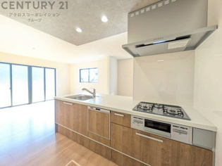 シンプルなデザインと使いやすさを兼ね備えた対面式システムキッチンは、効率的な作業スペースを提供し、家族やゲストとのコミュニケーションを促進します。