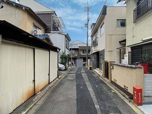 上京区観音寺門前町 新築戸建の前面道路含む現地写真
