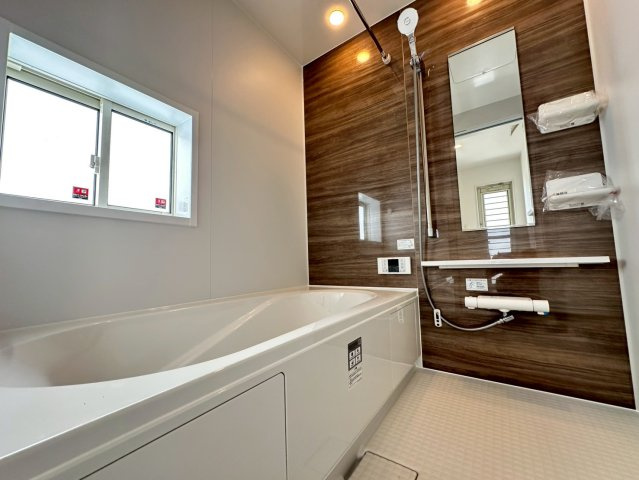 ★★読谷村大湾2期-３号棟（全5棟）の浴室|【現地撮影2025.10】いつでも内覧可能です♪