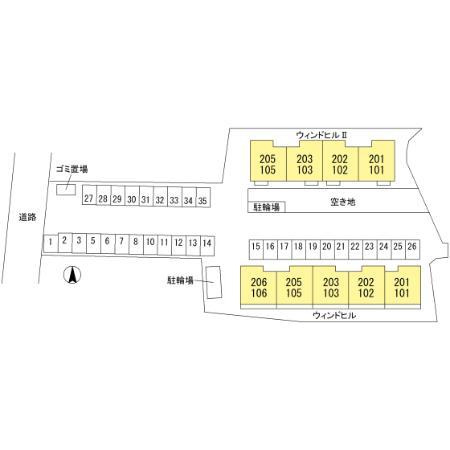 ウィンドヒルⅡの区画図
