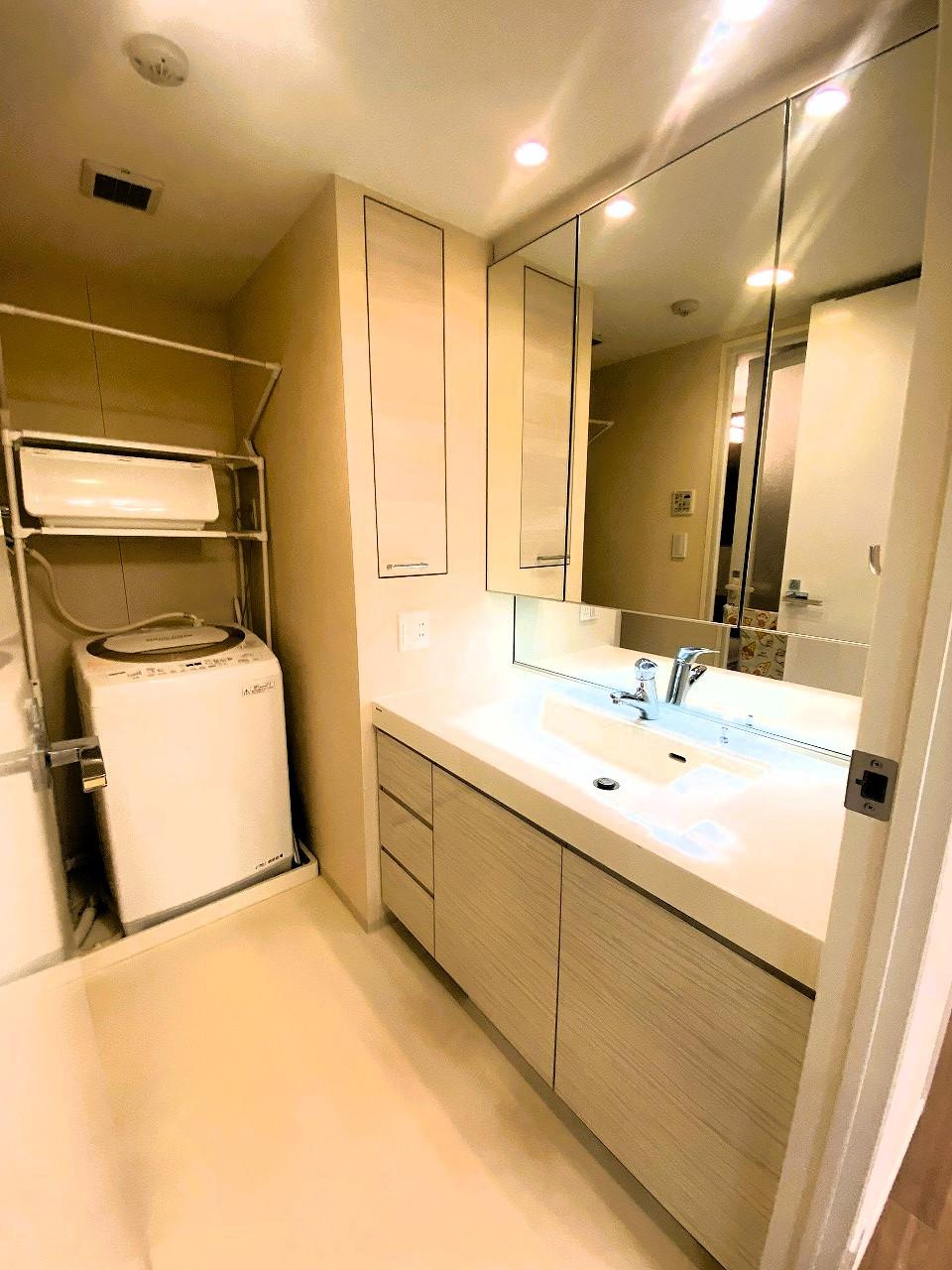 セントラルレジデンス高知中央公園の独立洗面台