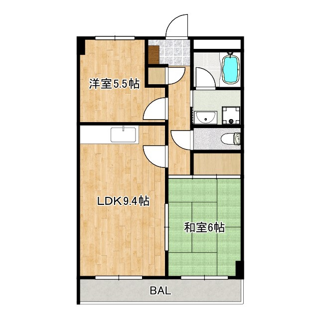 ユングフラウの間取り|使いやすい振分けタイプの間取りです☆