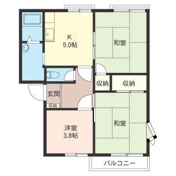 ベルパレスＢの間取り