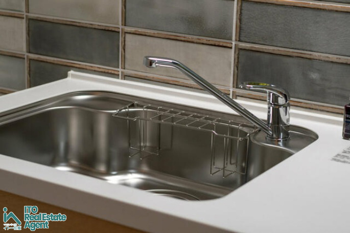 紫野雲林院町 中古テラスのキッチン