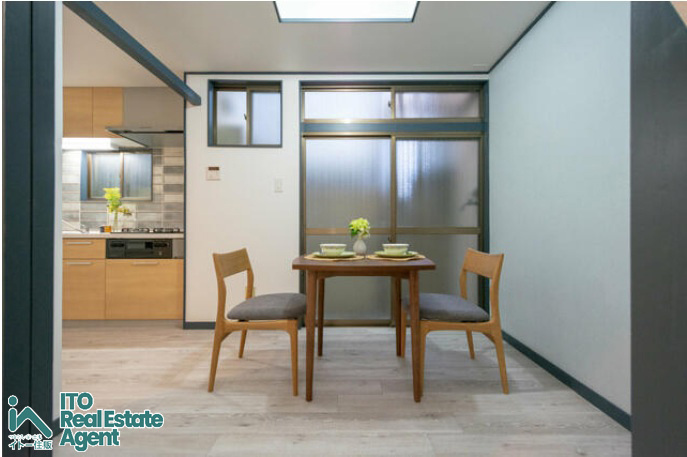 紫野雲林院町 中古テラスのダイニング