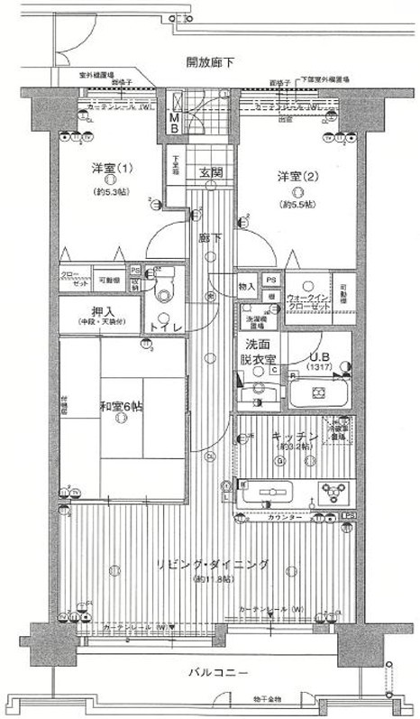 グランコート守口の間取り|間取り図はいかがですか？ご希望を叶える間取りですか？リビングの広さは？水回りの位置は？カウンターキッチン？など色々な情報が集約されています。弊社ではリフォームなどのご相談も承っております。