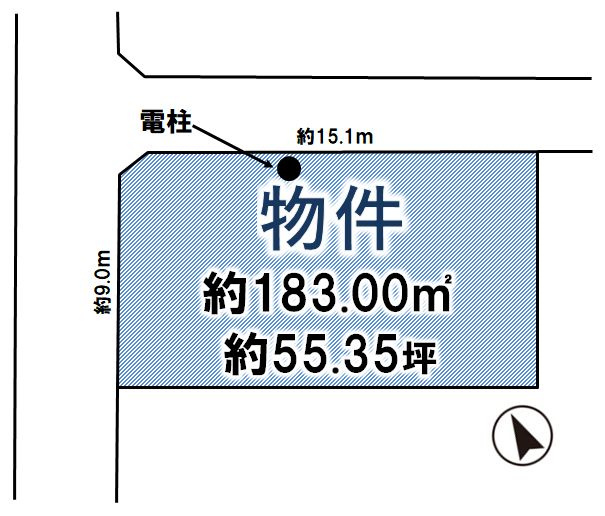 小山市平和の土地図