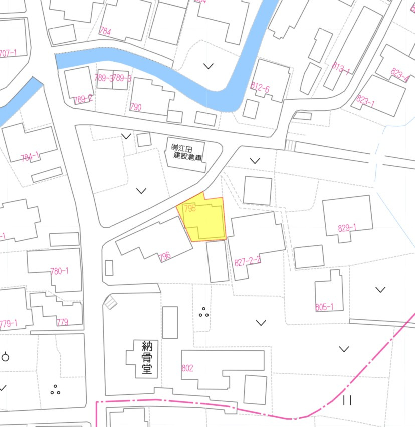 売地)八女市高塚の地図
