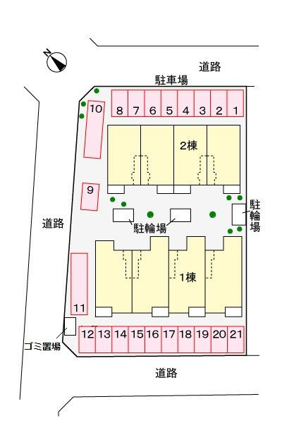 カーサ ラゲットⅡ　　刈谷市の賃貸ならクラスホーム刈谷店の駐車場