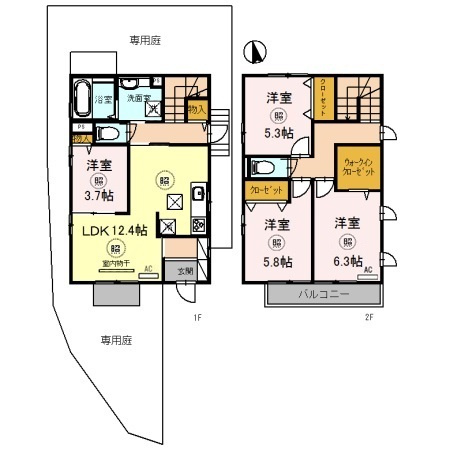 高津橋D-roomの間取り