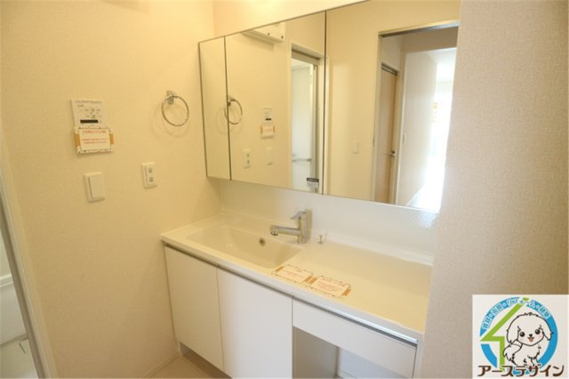 高津橋D-roomの洗面所|パース写真