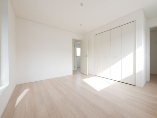 【洋室】 | 甲斐市竜王 新築オール電化戸建 全2棟2号棟 南道路 書斎付 | 2階洋室7.5帖