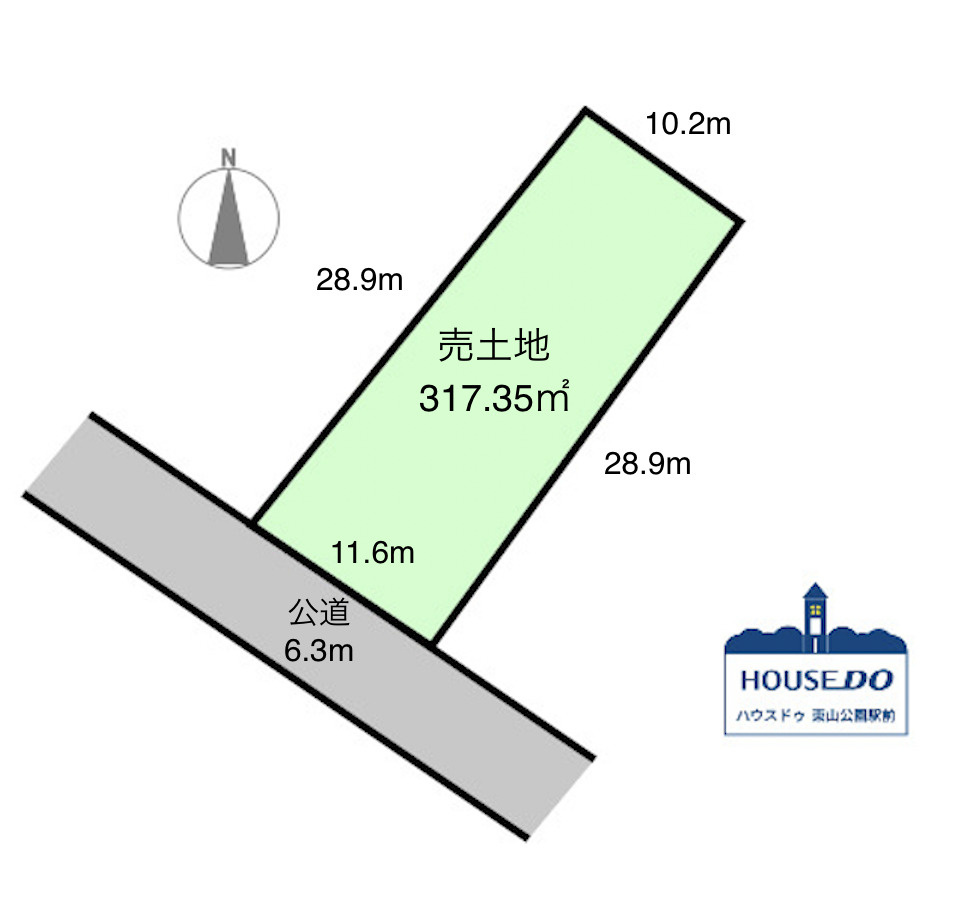 閑静な住宅街♪ 昭和区向山町３丁目の土地図|317.35㎡