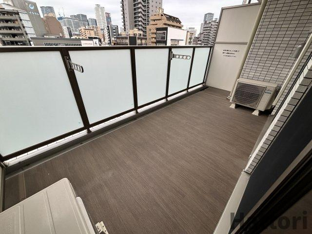 ディームス福島のバルコニー