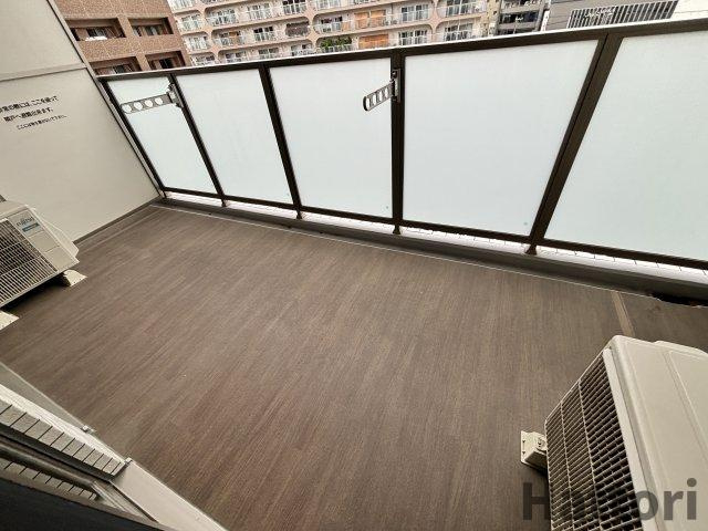 ディームス福島のバルコニー